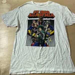 My Hero Academia White Graphic T-Shirt Large (DH)